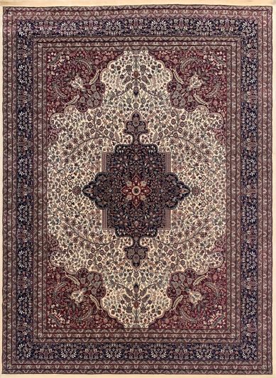 Carpetmantra Persian Traditional White Carpet 9ft X 12ft