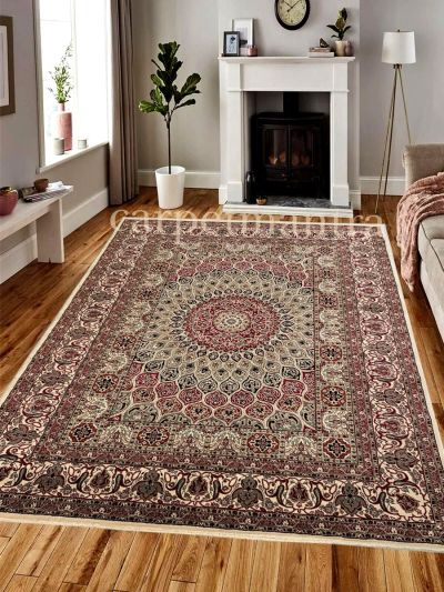 Carpetmantra Beige Color Persian Traditional  Carpet 
