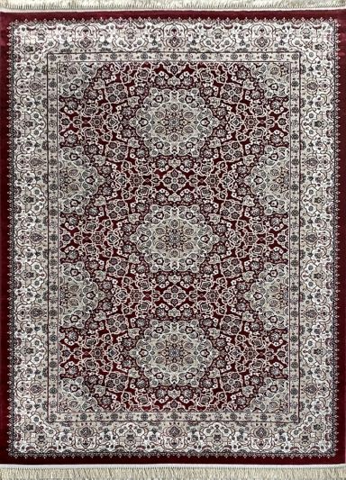 Carpetmantra Red Color Ground Beige color Border Super Fine Persian Design Traditional Carpet
