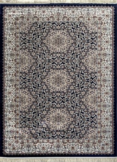 Carpetmantra Blue Color Ground Beige Color Border Super Fine Persian Design Traditional Carpet