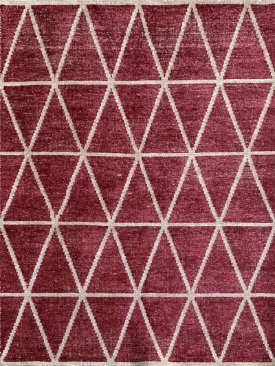 Carpetmantra Bamboo Silk Handmade Red Carpet 5.9ft X 8.1ft