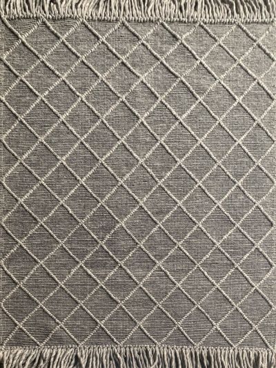 Carpetmantra Hand Woven Grey Carpet 5.0ft X 7.0ft