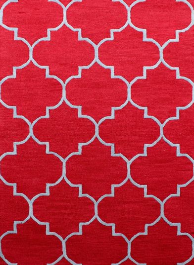 Carpet Mantra Red Modern Carpet 5ft x 8ft 