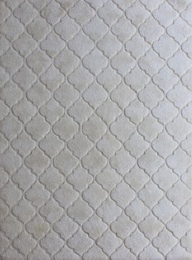 Carpet Mantra White Modern Carpet 4.6ft x 6.6ft 