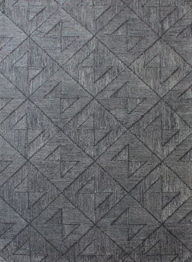 Carpet Mantra Grey Modern Carpet 5.3ft X 7.7ft 