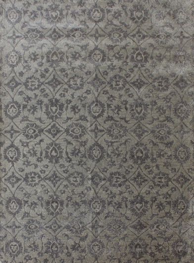 Carpet Mantra White Floral Carpet 5.6ft X 8.6ft 