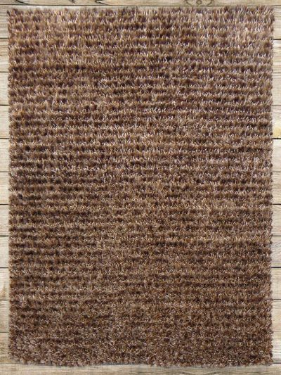 Carpetmantra Chocolate Tassel Shaggy 5.7 ft X 7.10 ft 