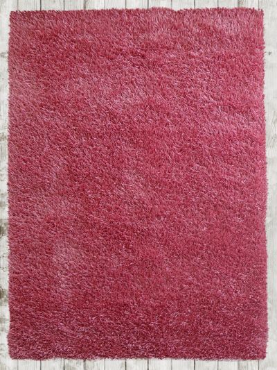 Carpetmantra Pink Stick Shaggy 5.7ft X 7.10ft 