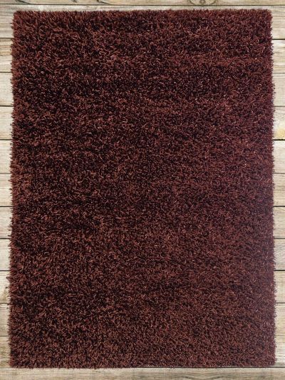 Carpetmantra Chocolate Stick Shaggy 4.6ft X 6.6ft 