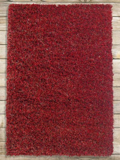 Carpetmantra Red Mixed Shaggy 4ft X 6ft 