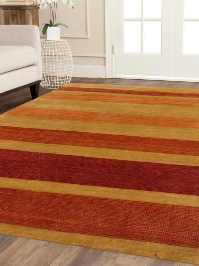 Carpetmantra Hand Knotted Gabbeh Carpet 4.0ft X 5.8ft