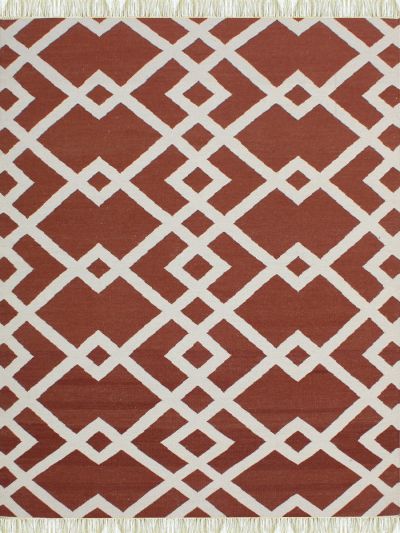 Carpetmantra Flatweave Durrie Carpet 5.0ft x 7.6ft
